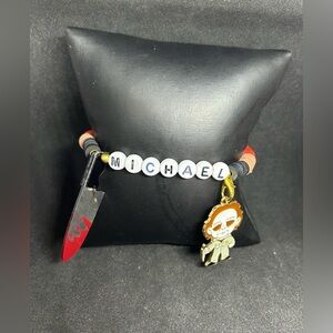 Michael Myers (Horror Film) Heishi Charm Bracelet
